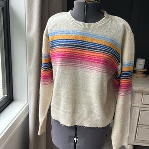 Sundry Sweater with Vibrant Stripes